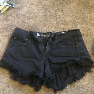 High- rise jean shorts